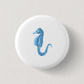 Küstenstrand des blauen Seepferdseeozeans Button (Vorderseite)