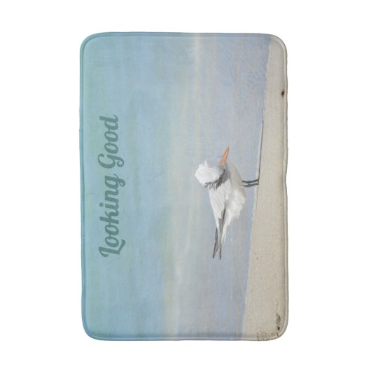 Küstenstrand Funny Royal Tern Seagull Badematte (Vorderseite Vertikal)