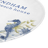 Küstenstrand House Marine Life Personalisiert Est. Schneidebrett (Ecke)