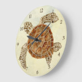 Küstenstrand Meer Küstenlandschaft Collage Sea Tur Große Wanduhr (Winkel)