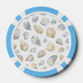 Küstenstrand Meeresschnecken Pokerchips (Rückseite)