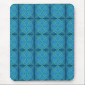 Küstenstrand Salty Waves Muster auf schwarz Mousepad (Vorne)