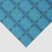 Küstenstrand Salty Waves Muster auf schwarz Seidenpapier (Ausschnitt)