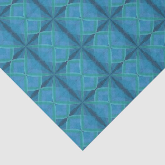 Küstenstrand Salty Waves Muster auf schwarz Seidenpapier (Ausschnitt)