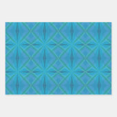 Küstenstrand Salty Waves Muster auf Türkis Geschenkpapier Set (Vorderseite 3)