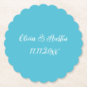 Küstenstrand von Aqua Untersetzer