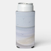 Küstenstrand Wasserfarbe Seltzer kann kochen Selters Dosenkühler (Seltzer Rückseite)