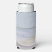 Küstenstrand Wasserfarbe Seltzer kann kochen Selters Dosenkühler (Seltzer Vorderseite)