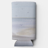 Küstenstrand Wasserfarbe Seltzer kann kochen Selters Dosenkühler (Rückseite)