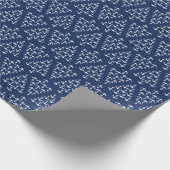 Küstenstrand-Weihnachtsseeanker-Baum Geschenkpapier (Ecke)