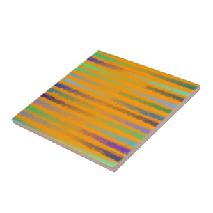 Küstenstrände mit salziger Wasserfarbe auf Orange Fliese