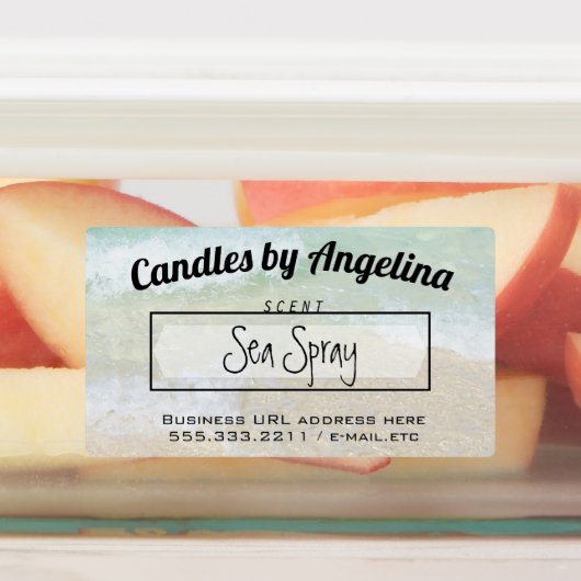 Küstenstrände Produktbezeichnung Firmenzeichen Etiketten (Befestigt)