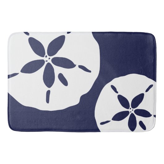 Küstenstrandhaus Schönes Sand Dollar Muster Badematte (Vorderseite)
