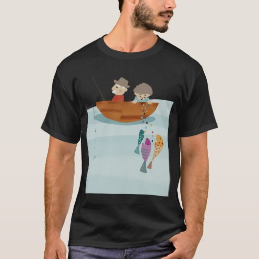 Küstenstrandhütte 3 T-Shirt (Vorderseite)