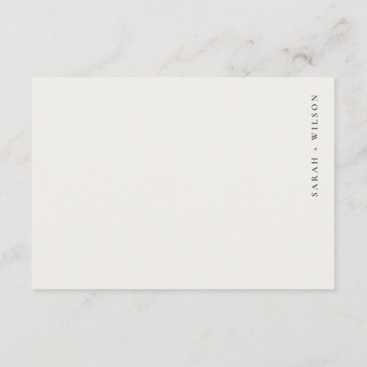 Küstenstrandseascape Hochzeit QR Code UAWG Begleitkarte (Rückseite)