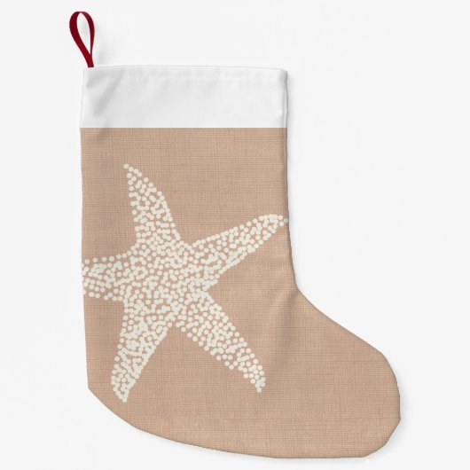 Küstenstrandstarfish-Weihnachtsfeiertag Kleiner Weihnachtsstrumpf (Vorderseite)