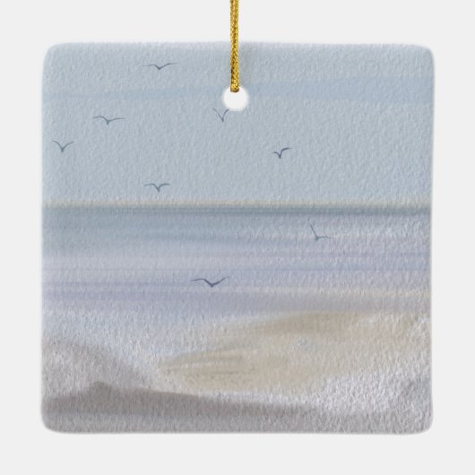 Küstenstrandstrand Keramikornament (Rückseite)