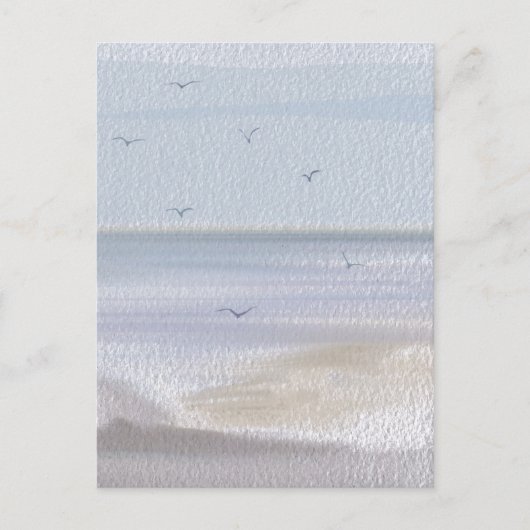 Küstenstrandstrand Postkarte (Vorderseite)