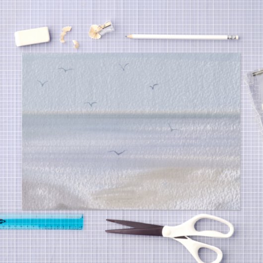 Küstenstrandstrand Seidenpapier (Handwerk)