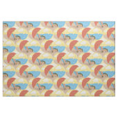 Küstenstrandstühle illustriertes Muster  Stoff (Fat Quarter (45,7 x 55,9 cm))