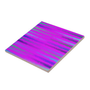 Küstenstrandwellen Salzwasserfarbe auf Violett Fliese