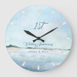 Küstenstrasse Beach Modernes Hochzeitstag Große Wanduhr