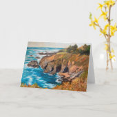 Küstenstrasse Garrapata Grußkarte Karte (Gelbe Blume)