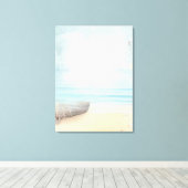 Küstenstrasse mit einem Fischerboot Leinwanddruck (Insitu (Holzboden))