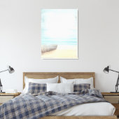 Küstenstrasse mit einem Fischerboot Leinwanddruck (Insitu (Schlafzimmer))