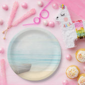 Küstenstrasse mit einem Fischerboot Pappteller (Party)