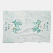 Küstenstrasse SEAS & GREETINGS Türkisfarbener Glit Geschirrtuch (Horizontal)