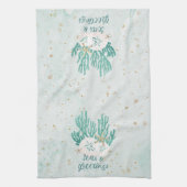 Küstenstrasse SEAS & GREETINGS Türkisfarbener Glit Geschirrtuch (Vertikal)