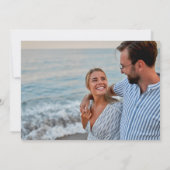 Küstenstrasse Seashell Foto Beach Hochzeit Save th Save The Date (Rückseite)