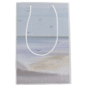Küstenstrasse Strand Wasserfarbe Mittlere Geschenk Geschenktüte (Vorderseite)