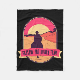 Küstenstraße und Miwok - Rodeo Beach Ri Fleecedecke