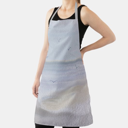 Küstenstrasse Wasserfarbe Große Schürze (InSitu)