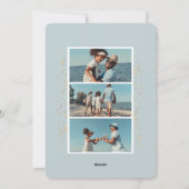 Küstenstreifen | Fotokarte für den Urlaub Feiertagskarte (Rückseite)