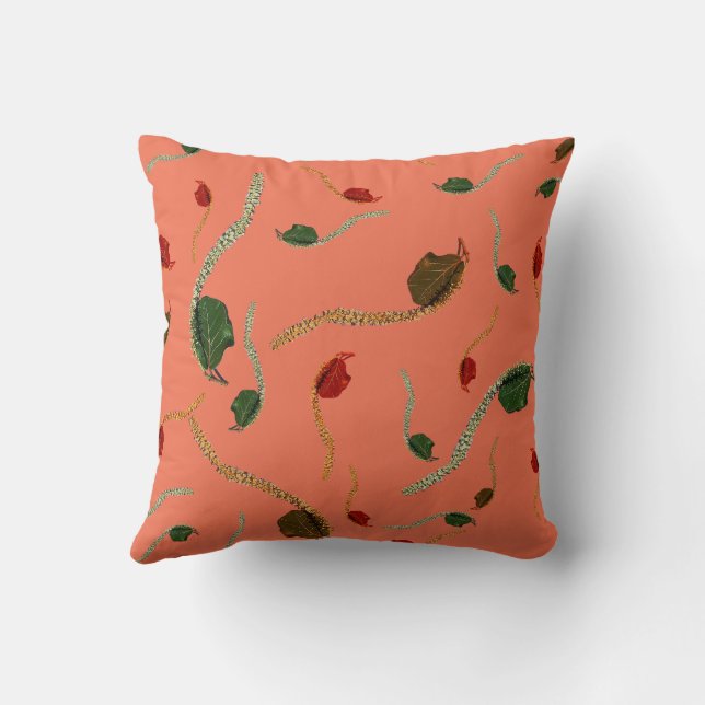 Küstenstreifen - Korallenschorf Kissen (Rückseite)