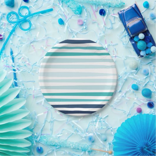 Küstenstreifen-Party-Teller Pappteller (Party)