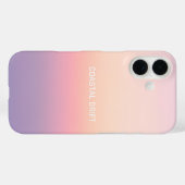 Küstenstreifen - Pastell Sunset Gradient Case-Mate iPhone Hülle (Rückseite (Horizontal))
