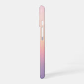 Küstenstreifen - Pastell Sunset Gradient iPhone 16 Hülle (Linke Seite)