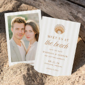 Küstenstreifen Shell Beach Foto Hochzeit Save The Date
