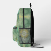 Küstenstreifen-Tie-Dye Bedruckter Rucksack (Rechts)