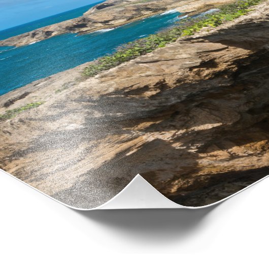 Küstenstreifen und Strände in Cueva del Indio Fotodruck (Ecke)