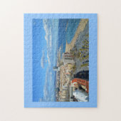 Küstenstreifen von Barcelona Puzzle (Vertikal)