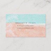 Küstenstreifen Wasserfarben UAWG-Online-Karte Visitenkarte (Vorderseite)