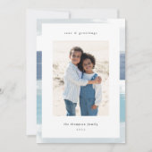 Küstenstreifen | Weihnachts-Foto Feiertagskarte (Vorderseite)