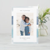 Küstenstreifen | Weihnachts-Foto Feiertagskarte (Stehend Vorderseite)