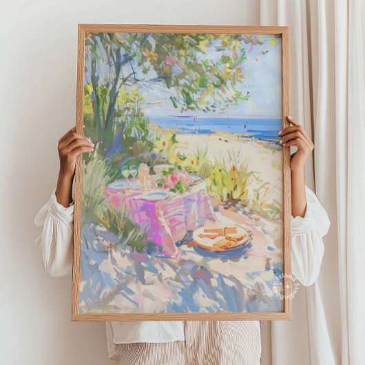 KüstenSummer Picnic Painting Print Poster