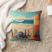 KüstenSummer Vibes Doppelseitiges Kissen (Decke)